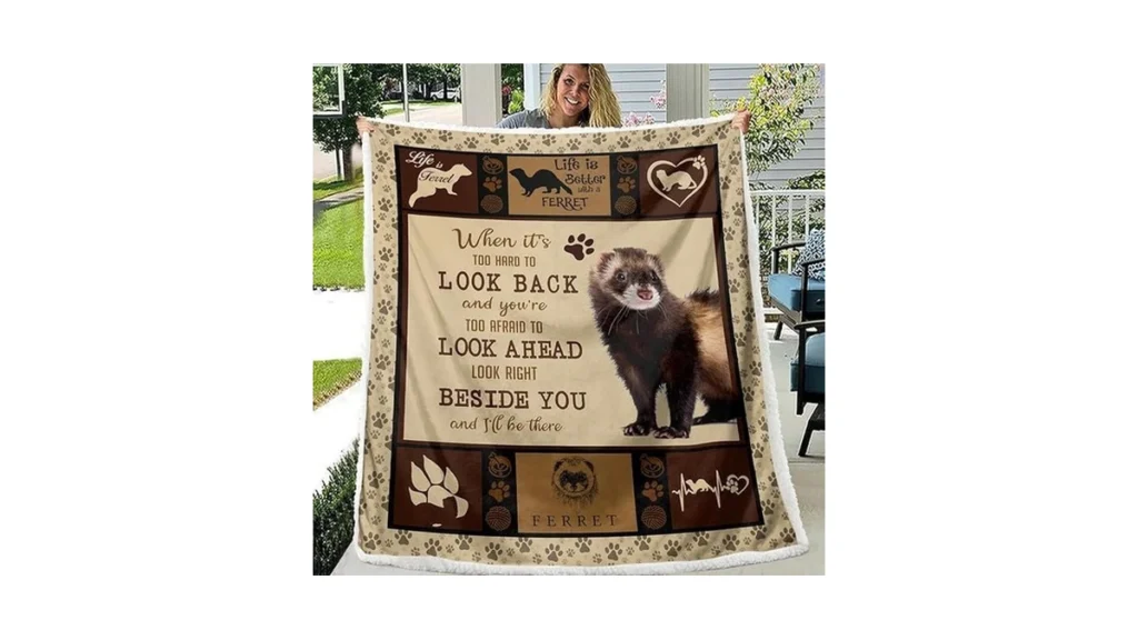 Amazon code: Bedmust Ferret Blanket Soft Fuzzy Cozy F