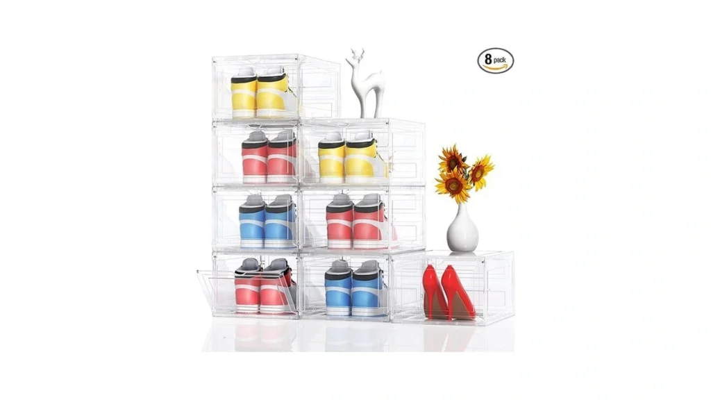 Amazon coupon: Xl Large 8 Pack Shoe Storage Organizer C