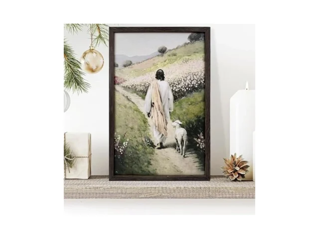 Xizondidi The Good Shepherd Jesus Wall Art Wooden… Code