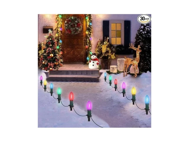 Usokyo 45ft C9 Led Christmas Pathway Lights Outdoor… Code