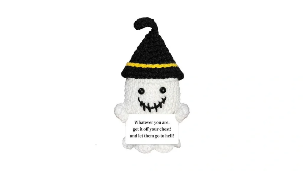 Amazon code: Supbri Crochet Ghost Handmade Positive G