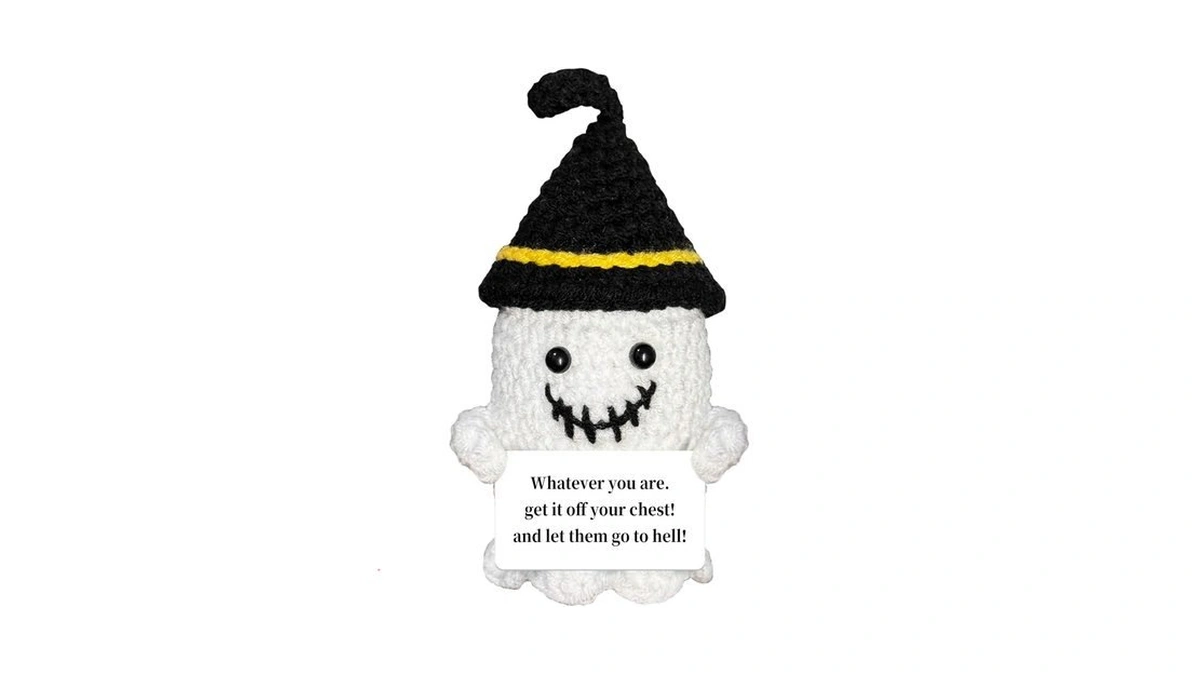 Amazon code: Supbri Crochet Ghost Handmade Positive G