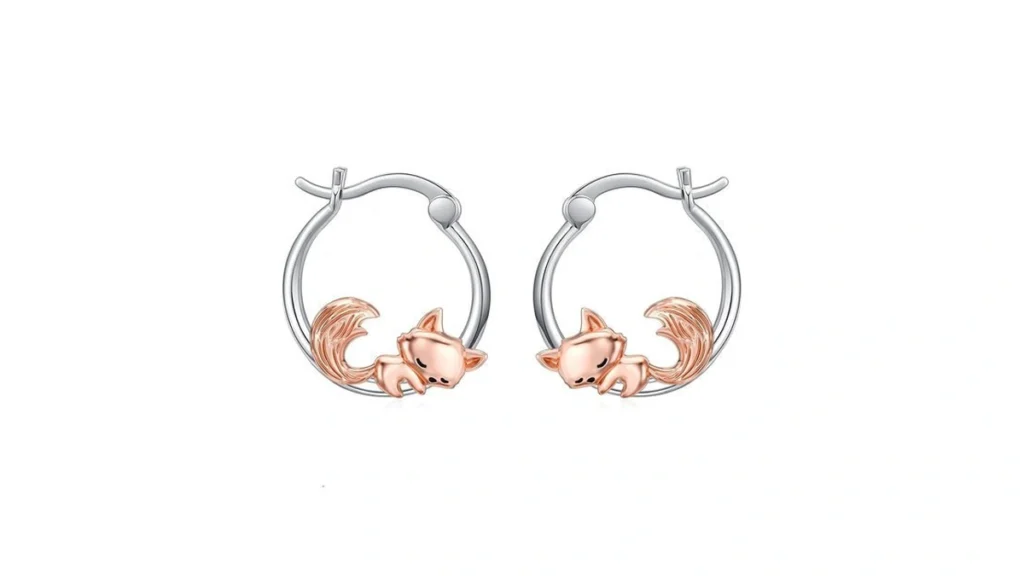 Amazon coupon: Mothers Day Gifts Fox Earrings 925 Sterl