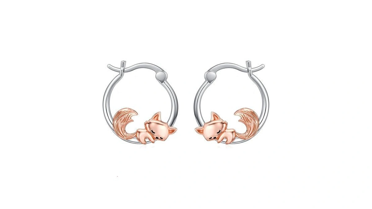 Amazon coupon: Mothers Day Gifts Fox Earrings 925 Sterl