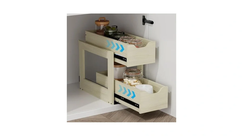 Amazon code: Landmok Pull Out Drawers For Cabinets 9