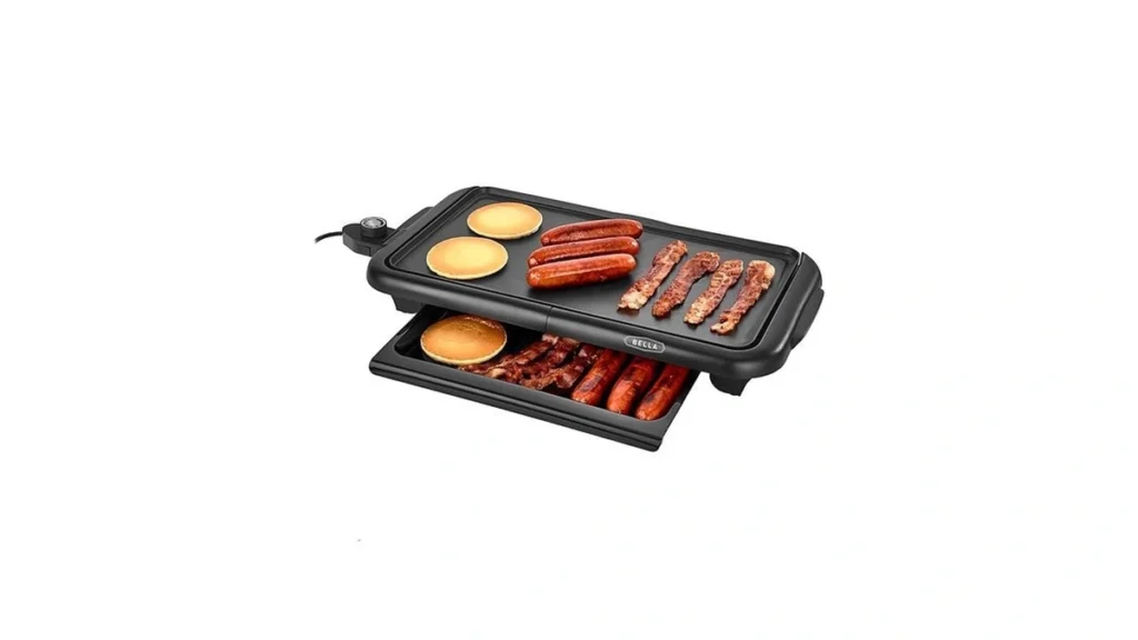 Amazon coupon: Bella Electric Griddle With Warming Tray