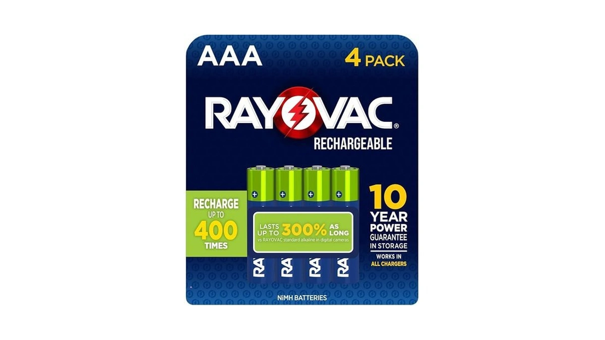 Amazon coupon: Rayovac Rechargeable Aaa Batteries 4 Pac