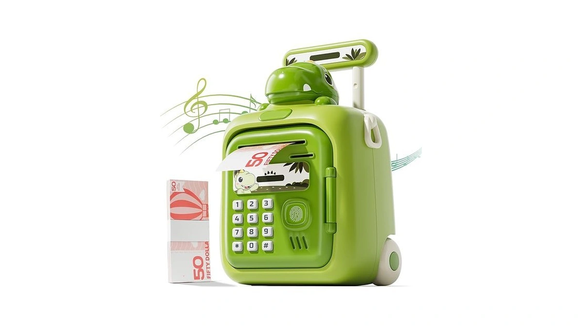Amazon code: Dinosaur Piggy Bank For Kids With Passwo