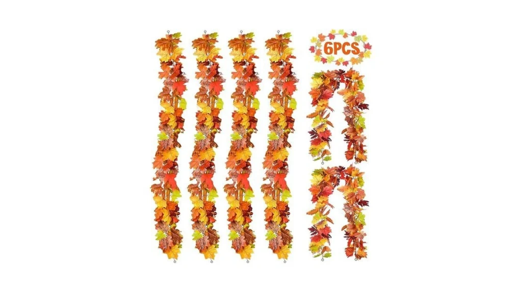 Amazon coupon: 6 Pack Fall Decor For Home Fall Leaves G