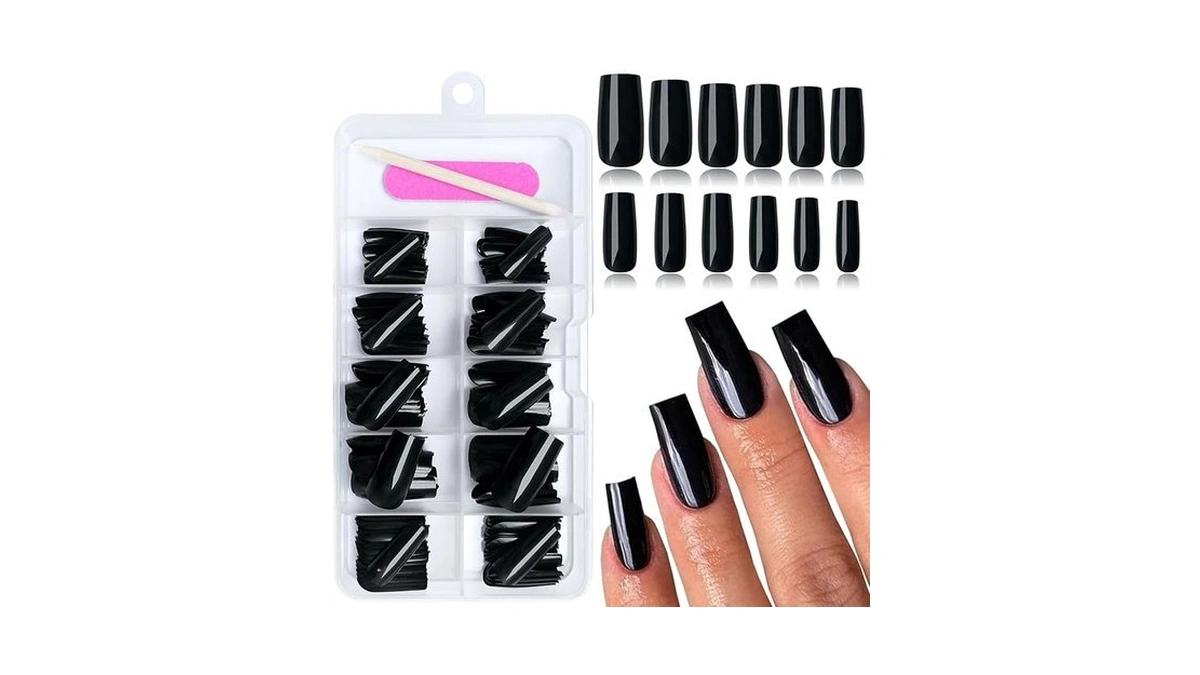 Amazon coupon: Eternalclassic Square Press-on Nails 120