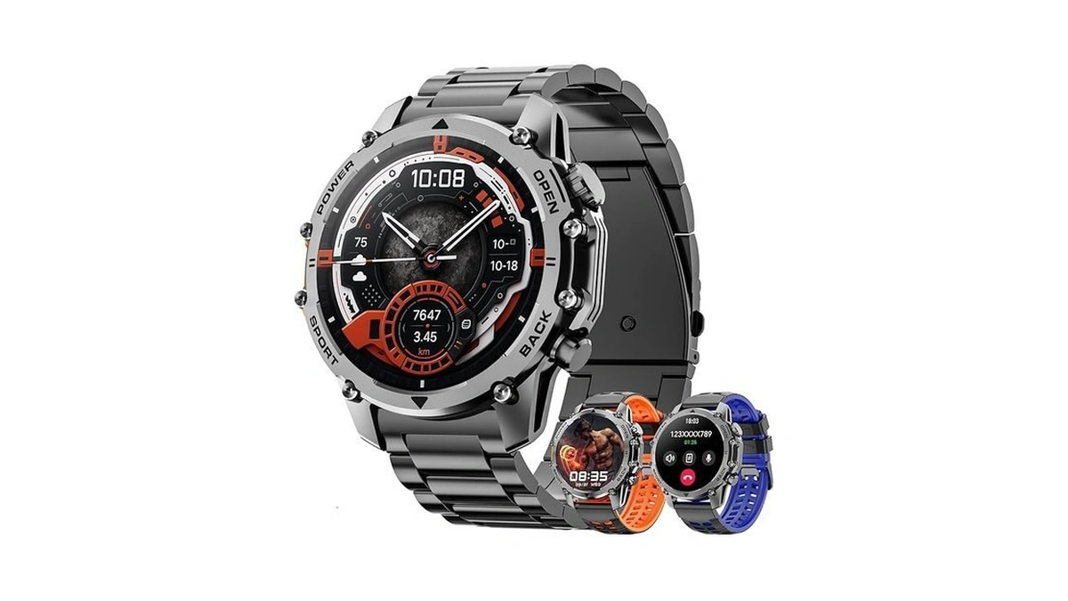 Amazon coupon: Military Smart Watches For Men Call Noti