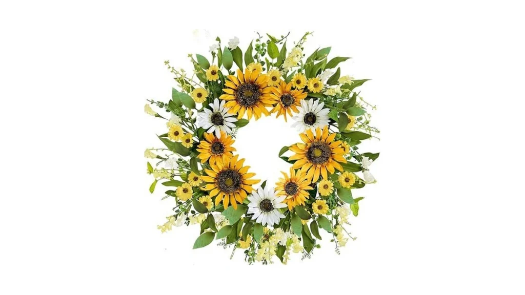 Amazon coupon: Zjlmit Spring Wreath 20 Inch Artificial