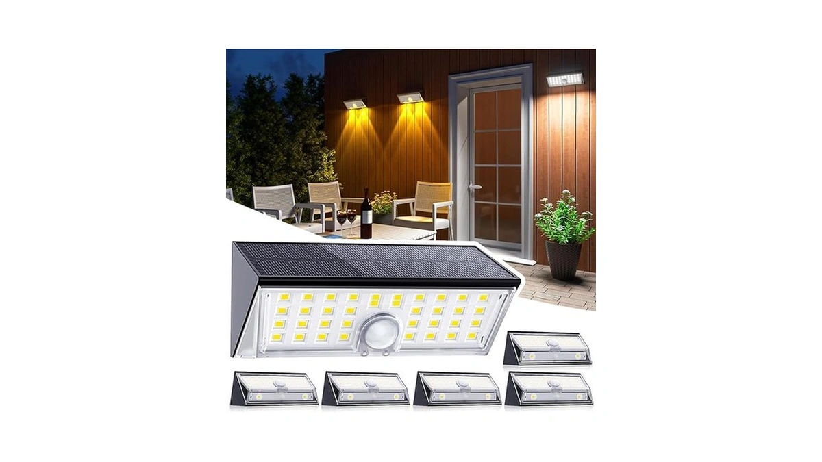 Amazon code: Jsot Solar Lights Fence For Outside 4 Mo