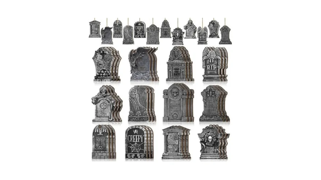 Amazon code: Huwena 36 Pcs Halloween Wooden Hanging O
