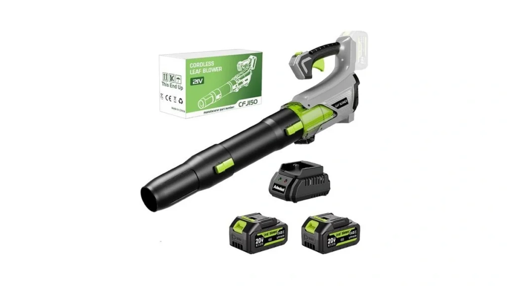 Amazon code: Adedad Cordless Leaf Blower With 2x4000m