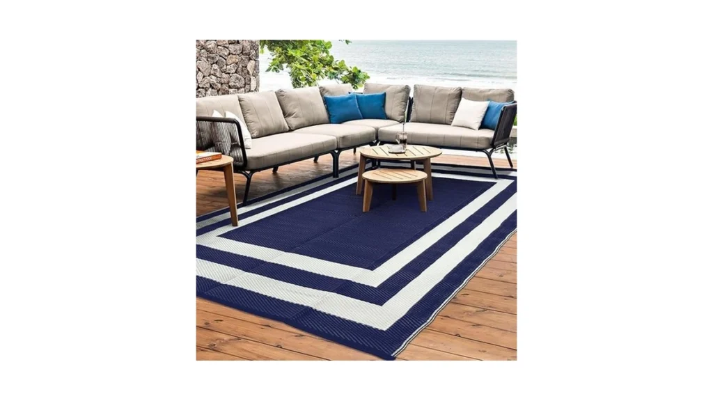 Amazon coupon: Reeple Outdoor Rug Carpet Waterproof 6x9