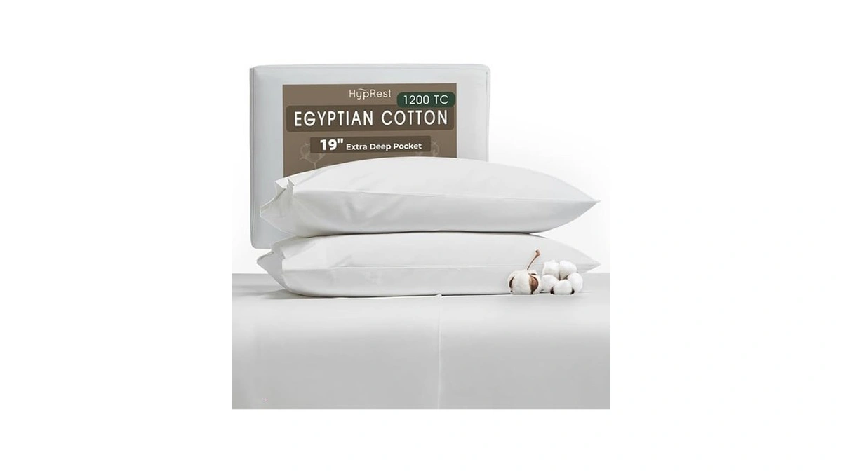 Amazon code: Hyprest 100 Egyptian Cotton Sheets King