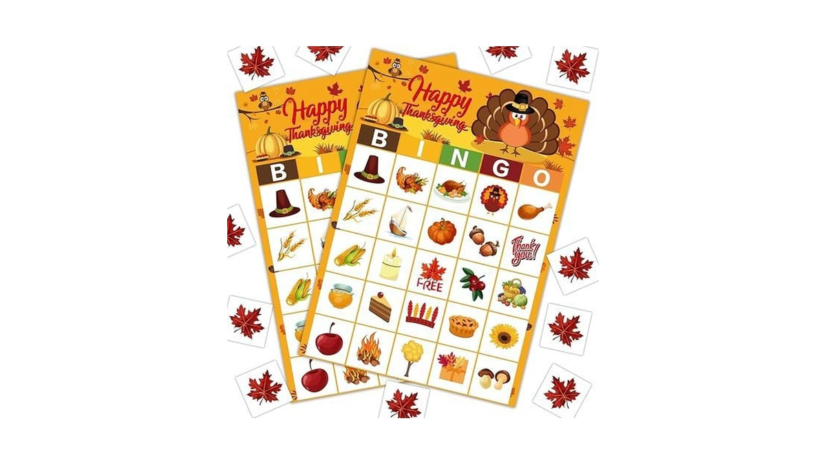 Amazon code: Baylay Thanksgiving Bingo Game- 24 Playe