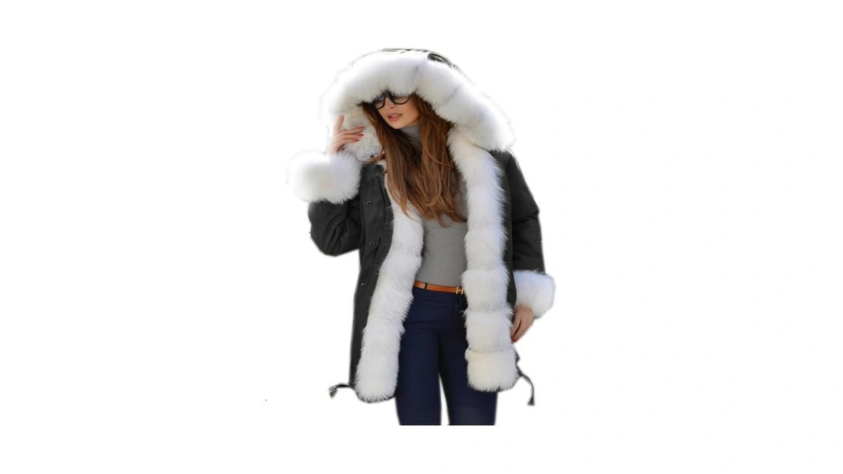 Amazon coupon: Tiptupu Women S Faux Fur Lined Coat Hood