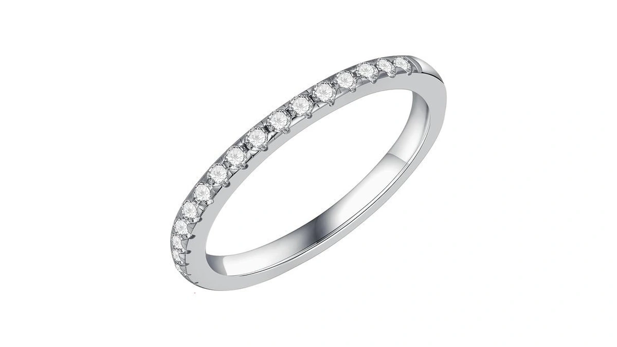 Amazon coupon: Smilest Half Eternity Moissanite Wedding