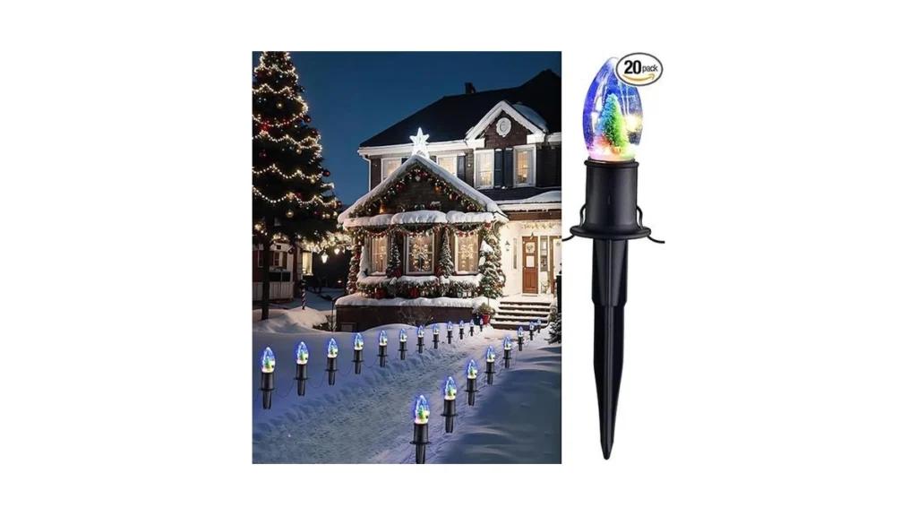 Amazon code: Heisok C9 Christmas Pathway Lights Outdo