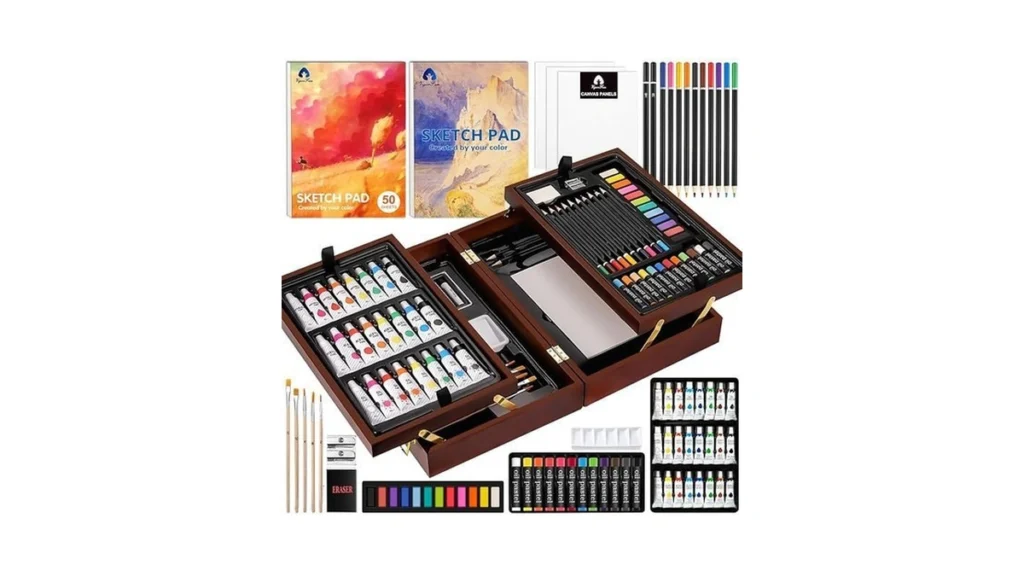 Amazon code: Vigorfun Art Supplies Deluxe Wooden Art