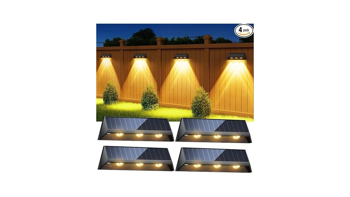 Amazon code: Letmy 3x Bigger Brighter Solar Fence Lig