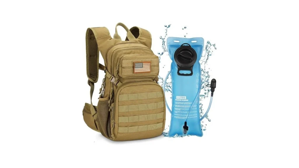 Amazon code: Cvlife Tactical Hydration Backpack 3l Li