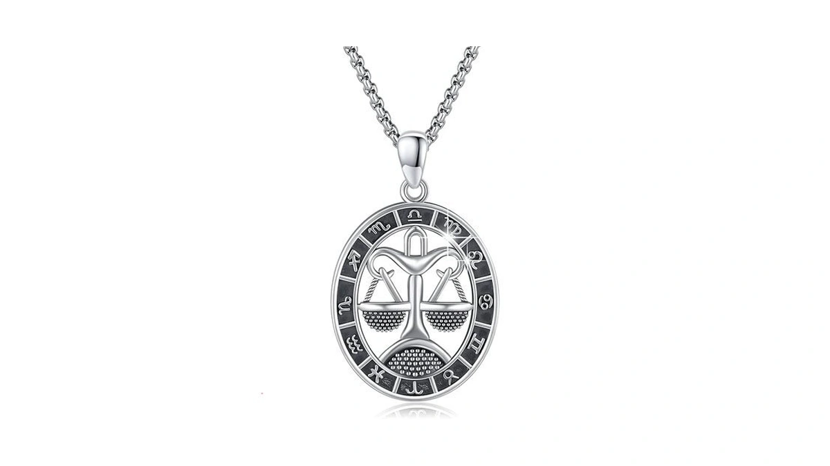 Amazon coupon: Tughra Zodiac Sign Pendant Necklace For