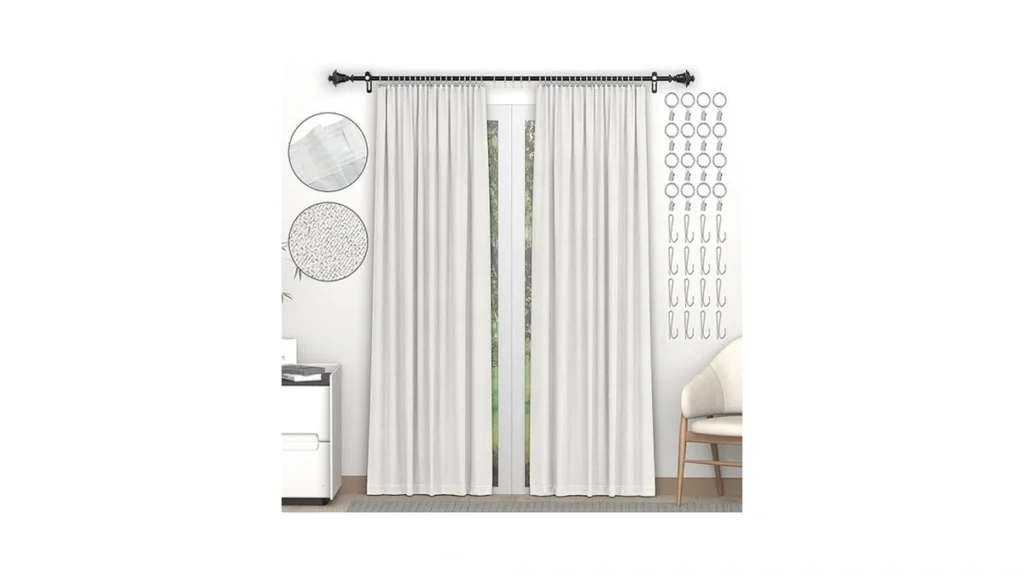 Amazon code: Linen Blackout Curtains 84 Inch Length 2