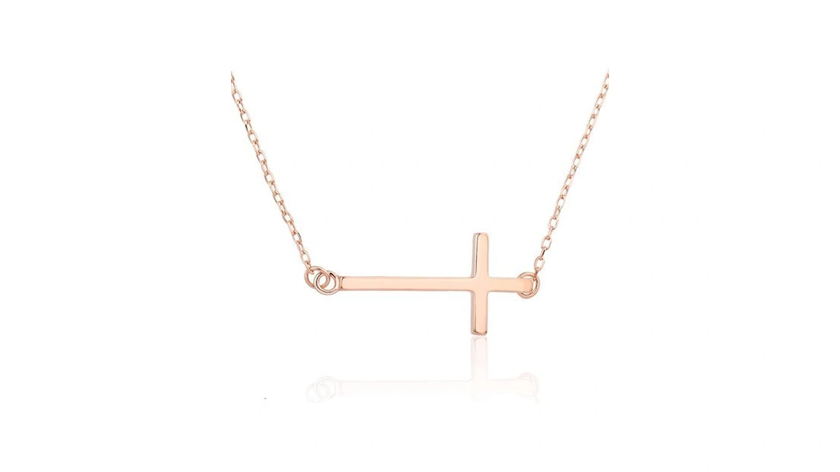Amazon coupon: Kakikaki Cross Choker Necklace For Women