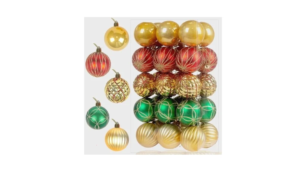Amazon code: 30ct Christmas Ball Ornaments Glitter Pa