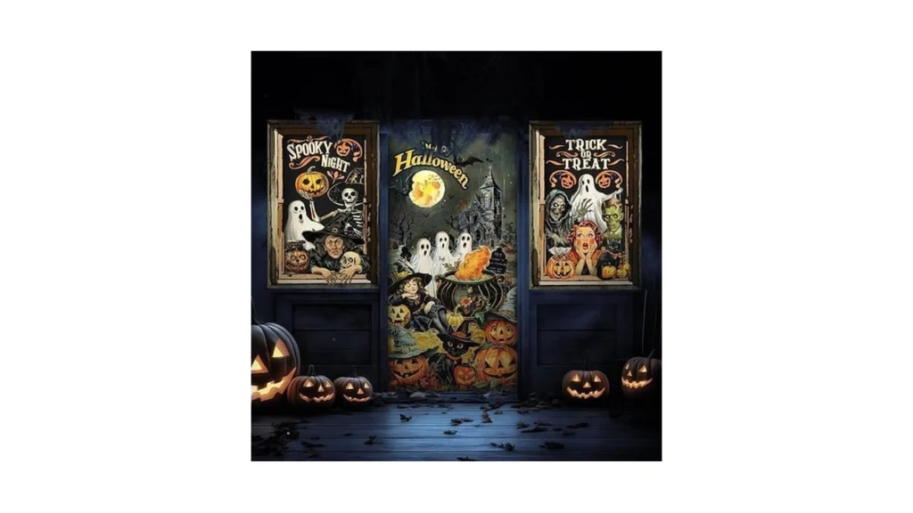 Amazon code: Tioncy 3 Pcs Halloween Window Door Cover