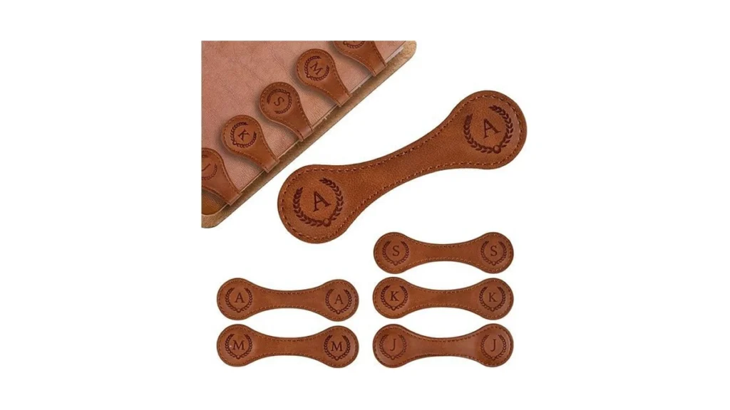 Amazon code: Personalized Magnetic Leather Bookmark -