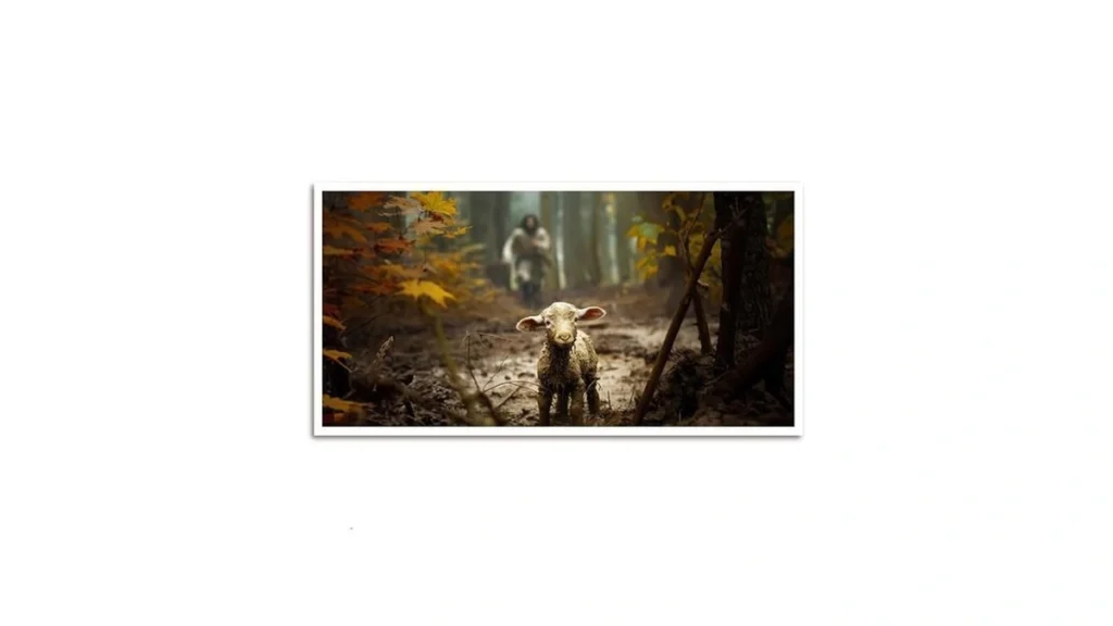 Amazon coupon: Sevojo Jesus And Lamb Canvas Wall Art -
