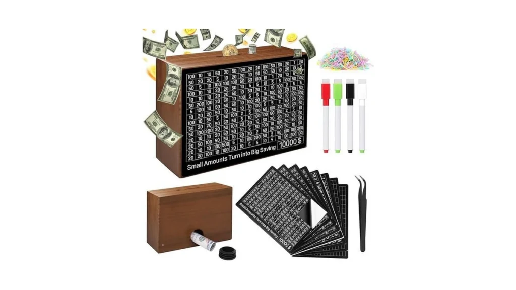 Amazon code: Larger Wooden Money Box For Cash 10 000