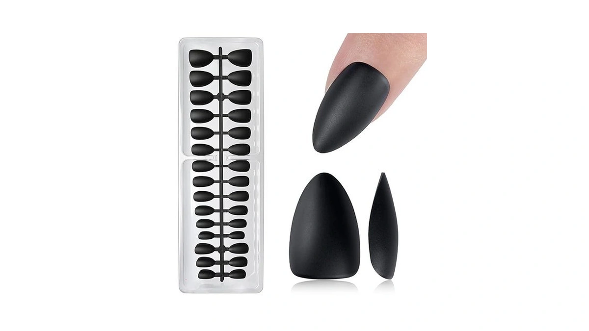 Amazon coupon: Eternalclassic Matte Black Press On Nail