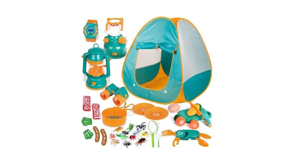 Amazon code: Fun Little Toys Kids Camping Set With Po