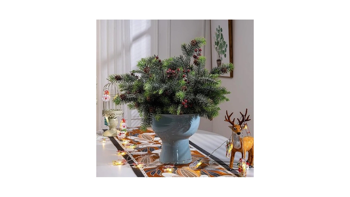 Amazon code: Bailikang 10pcs Artificial Pine Branches