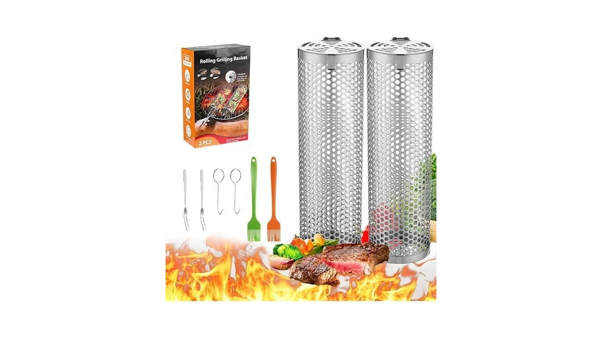 Amazon code: Grill Basket For Outdoor Camping Bbq Gri