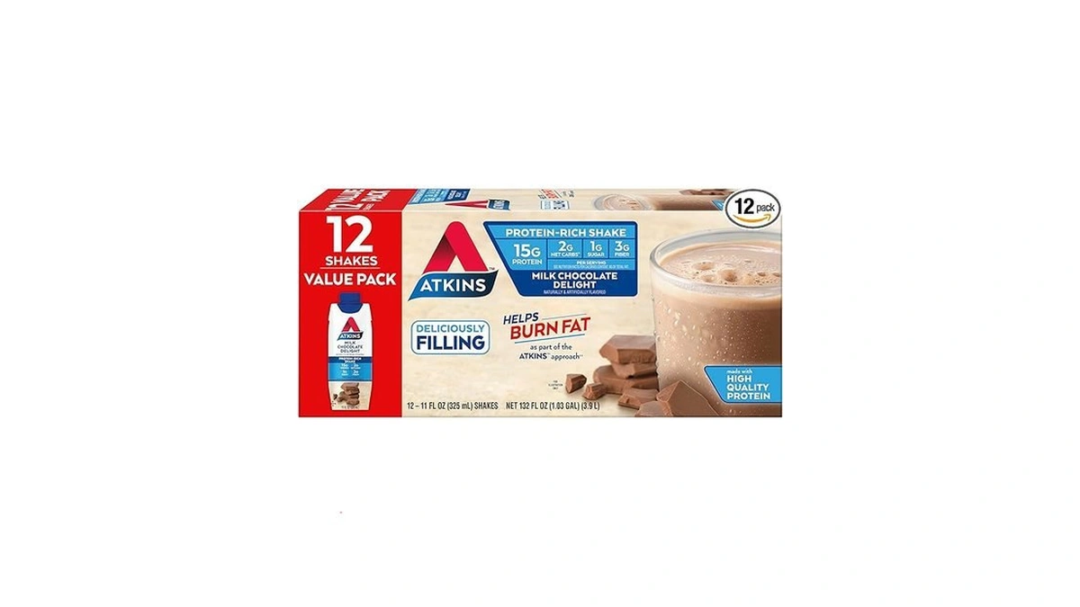 Amazon coupon: Atkins Milk Chocolate Delight High Prote