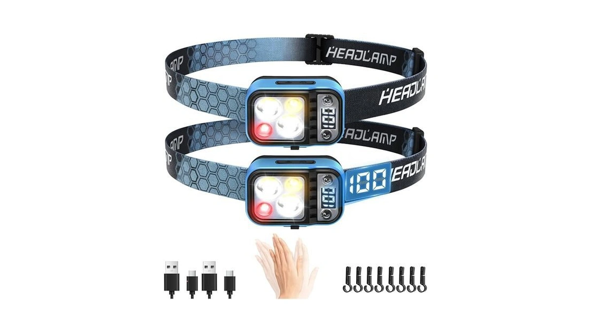 Amazon coupon: Darkdawn 5 Modes Head Light Flashlight H