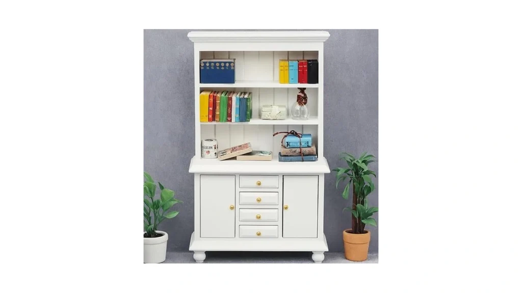 Amazon coupon: 1 12 Scale Dollhouse Bookcase Wooden Dol