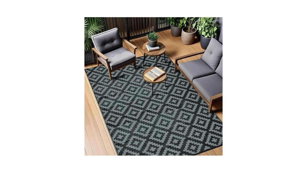 Amazon code: Outdoor Rugs For Patio Waterproof Plasti