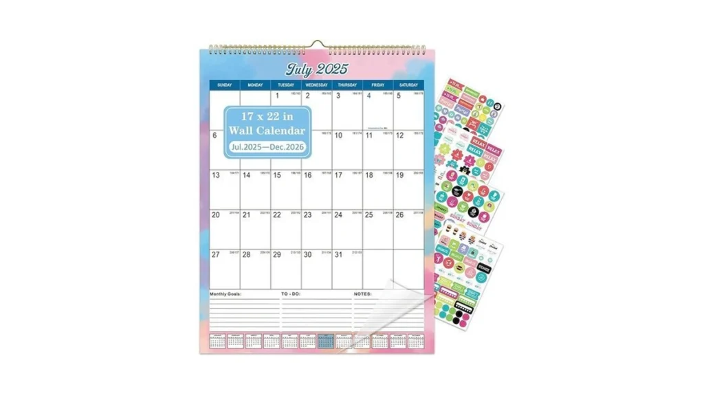 Amazon code: Lateefah Calendar 2025 Large Wall Desk C