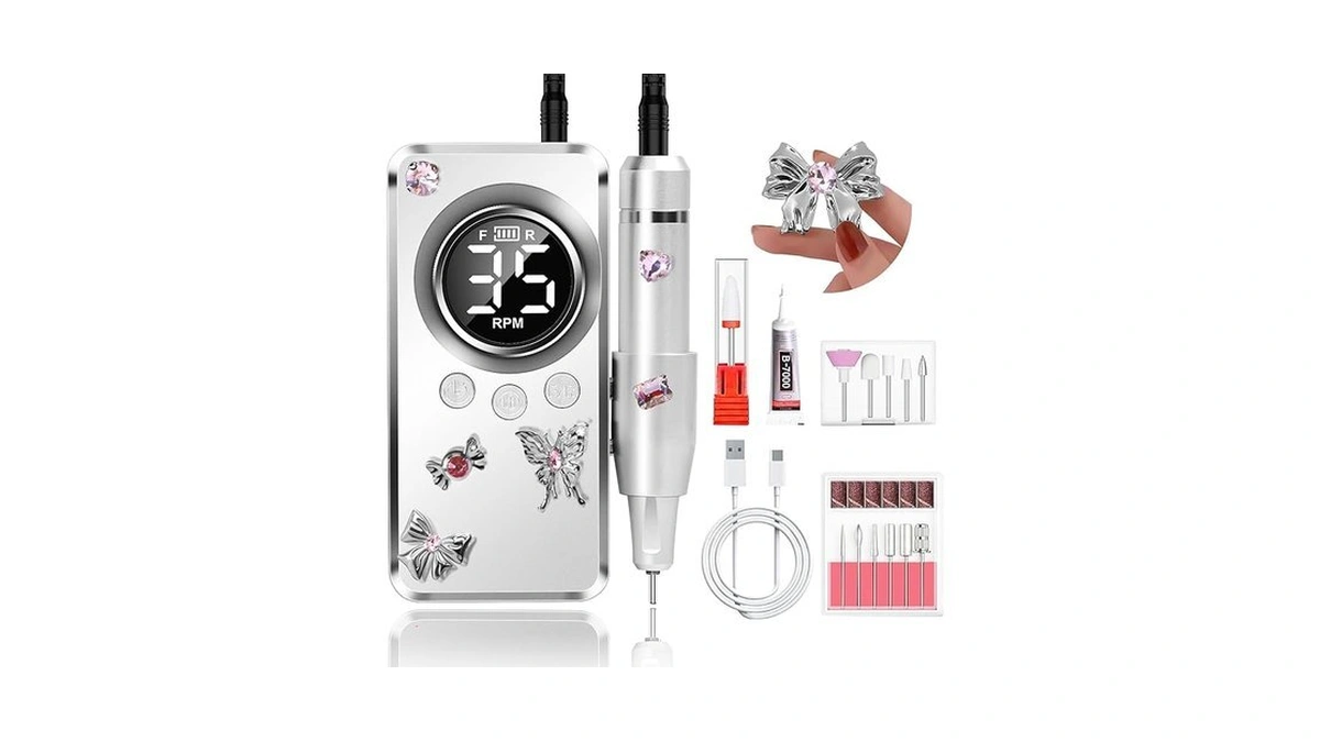 Amazon code: Welan Electric Nail Drill Cordless Nail