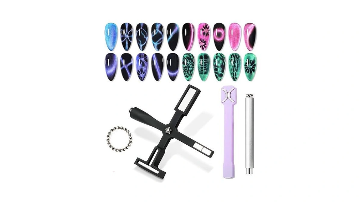 Amazon code: Supwee Cat Eye Magnet For Nails 4pcs Nai