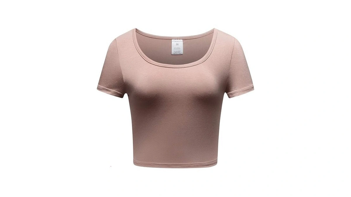 Amazon coupon: Othread Co Women S Basic Crop Tops Stret
