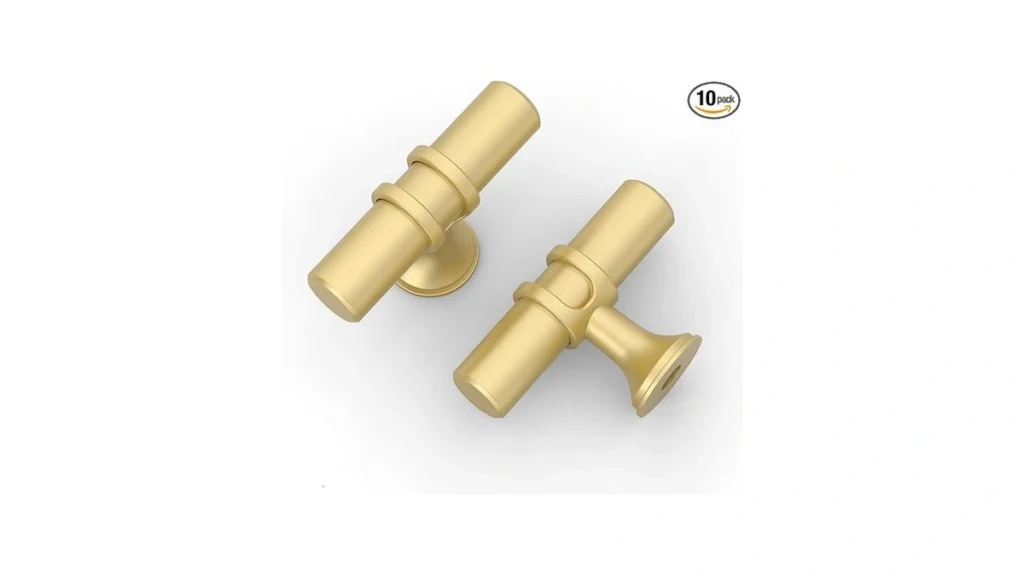 Amazon coupon: Asidrama 10 Pack Brushed Gold Kitchen Ca