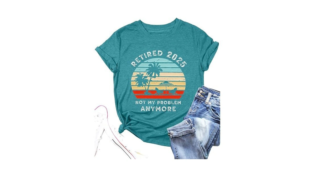 Amazon code: Retirement Shirts For Women Retired 2025